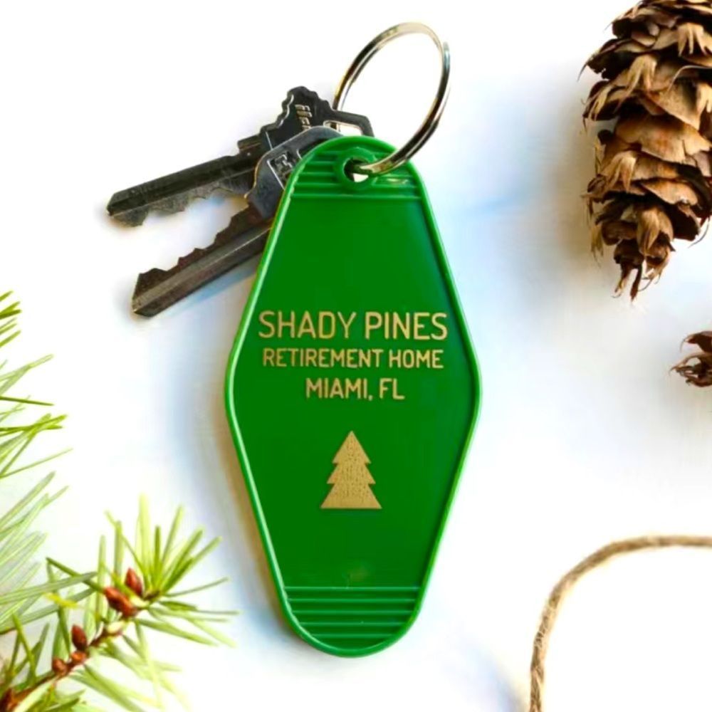 Golden Girls Shady Pines Retirement Home Keychain - Sophia TV Retro Keys Gift